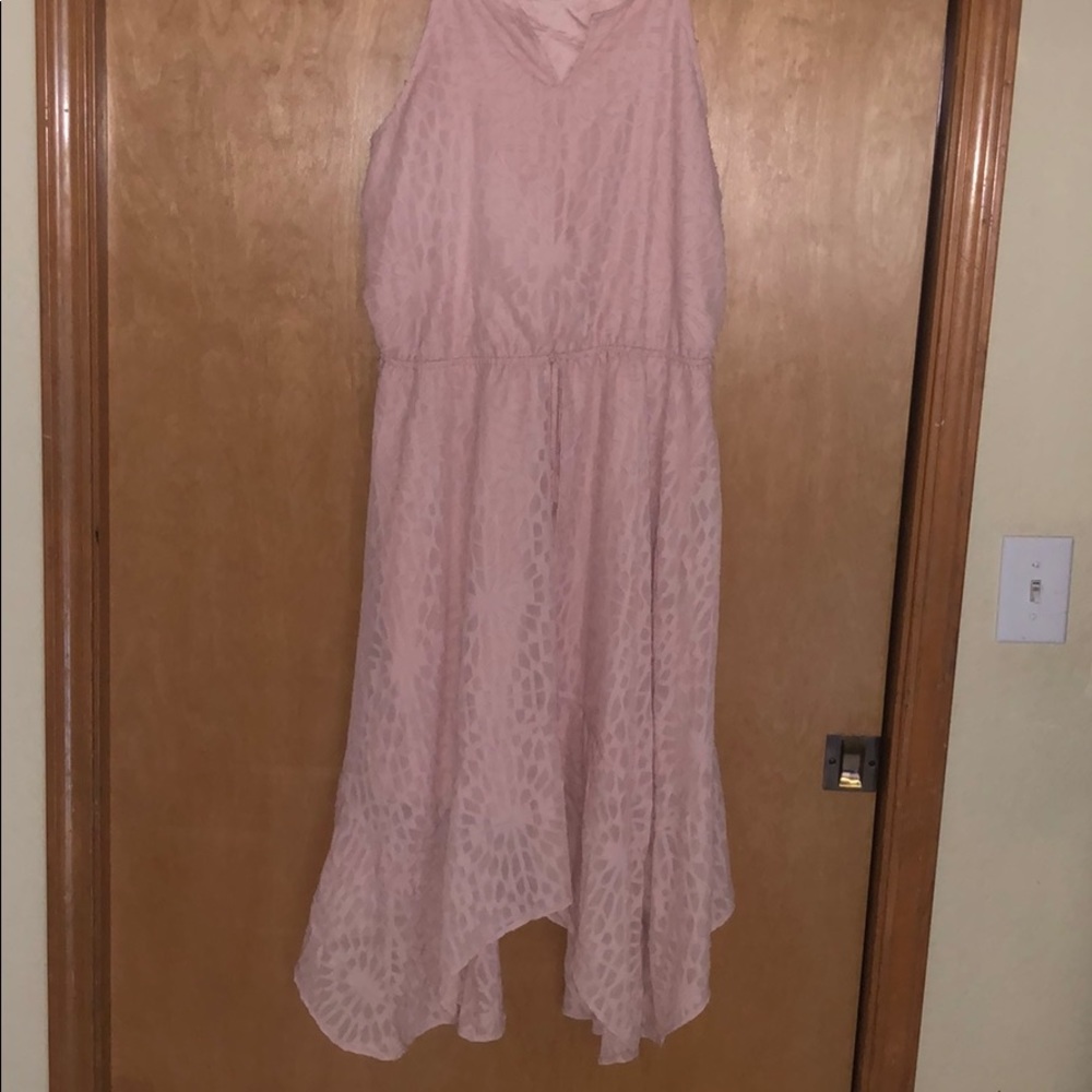 Blush Pink Midi Dress